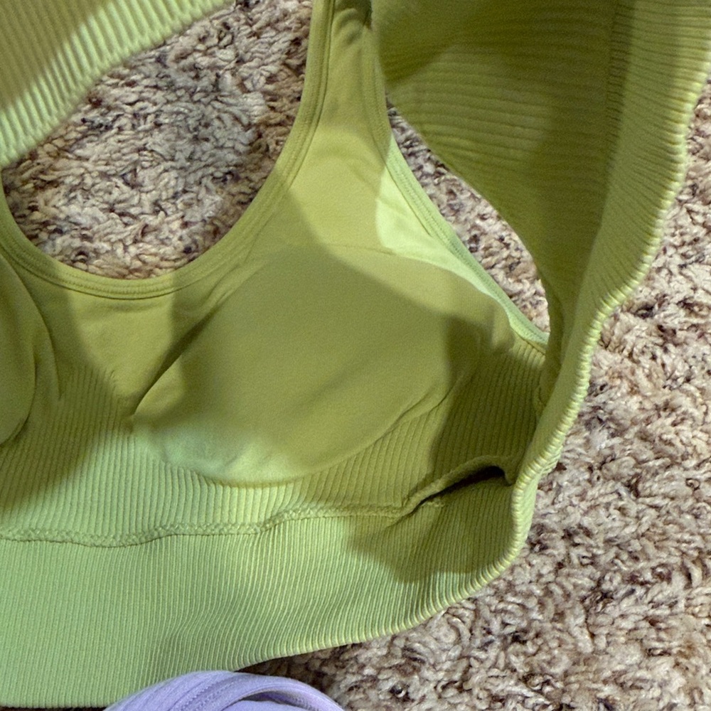 Aerie Sports Bras in Lime Green, Pink, and Lavender - Picture 5 of 8